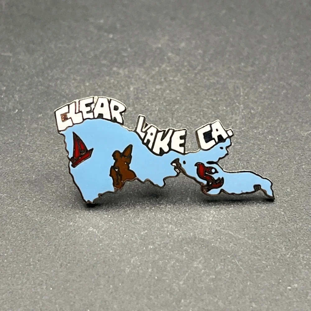 Clear Lake California Lapel Hat Pin